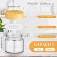 thumbnail image 2 of Frascos de vidrio Layhit, 96 unidades, transparentes, 60 ml, con tapas y etiquetas, 2 oz, 2 of 7