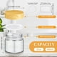 thumbnail image 2 of Frascos de vidrio Layhit, 96 unidades, transparentes, 60 ml, con tapas y etiquetas, 2 oz, 2 of 7
