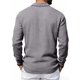 thumbnail image 4 of Ceisia Men's Breathable Linen Blend Long Sleeve Polo Shirts, Relaxed Fit Casual Collared Shirts for Daily Wear Gifts, 4 of 9