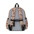 thumbnail image 3 of Paisley and Damask White Pattern Cute School Backpack with Padded Back and Adjustable Shoulder Straps 13.4"x11"x4.7", 3 of 5