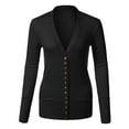 thumbnail image 2 of Cardigans for Women Long Sleeve Cardigan Knit Snap Button Sweater Regular & Plus, 2 of 2