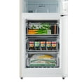 thumbnail image 2 of iio 24" 11 Cu Ft Bottom Freezer Retro Refrigerator, Fridge for Bedroom, Multiflow 360°, Small Mini Ice Cube Tray, 1 Fruit container, LED, Dorm RV Office Beverage Quiet Compressor, Cream (Left Hinge), 2 of 12