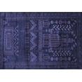 thumbnail image 1 of Ahgly Company Indoor Rectangle Persian Blue Traditional Area Rugs, 7' x 9', 1 of 4