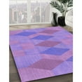thumbnail image 3 of Ahgly Company Machine Washable Indoor Square Transitional Bright Lilac Purple Area Rugs, 3' Square, 3 of 7
