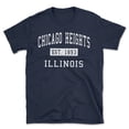 thumbnail image 1 of Chicago Heights Illinois Classic Established Men's Cotton T-Shirt, 1 of 1