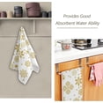 thumbnail image 2 of Coolnut Christmas Snowflakes Hand Towels 2 PCS, Golden Xmas Pattern Kitchen Towel Ultra Soft and Highly Absorbent,Decorative Fingertip Face Towel for Bathroom Hotel, 28.3"x 14.4", 2 of 5