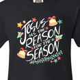 thumbnail image 4 of Inktastic Jesus is the Reason for the Season Christmas Bells and Stars Youth T-Shirt, 4 of 5