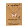 thumbnail image 1 of Butterfly Matching Friendships Necklace Handmade Sweet Enamel Cute Butterfly Best Friend Necklace, 1 of 1