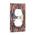 thumbnail image 2 of Yayeee Duplex Wall Plate 1-Gang 4.5"x2.7" Home Receptacle Light Switch Decorative Outlet Cover, Baseball Pattern, 2 of 7