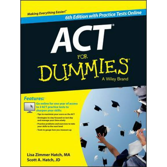 Pre-Owned ACT for Dummies, with Online Practice Tests (Paperback) 1118911539 9781118911532