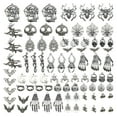thumbnail image 1 of 80Pcs Halloween Charms Pendant Mixed for Jewelry Making Findings Women Girls Macarena Encantos de Halloween, 1 of 8