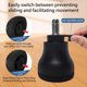 thumbnail image 4 of Ruedas de Repuesto para Sillas de Oficina de 5 Piezas Bell Glides para Pisos de Madera , Proteja Su Piso de los Rayones Causados, 4 of 5