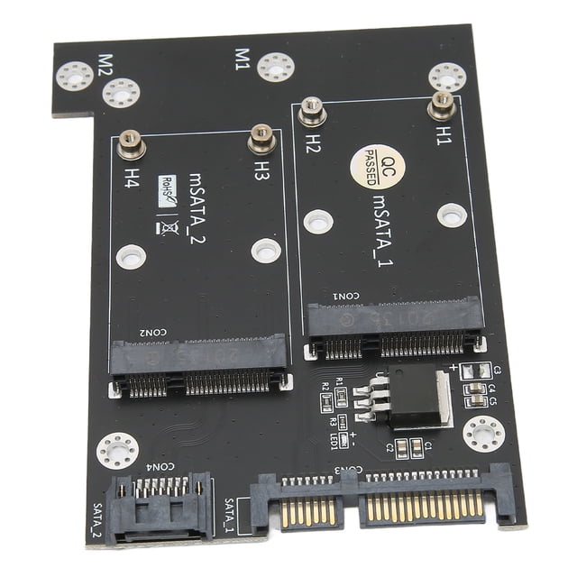 Lector de tarjetas NikouMX Tarjeta adaptadora Lector de disco duro MSATA dual