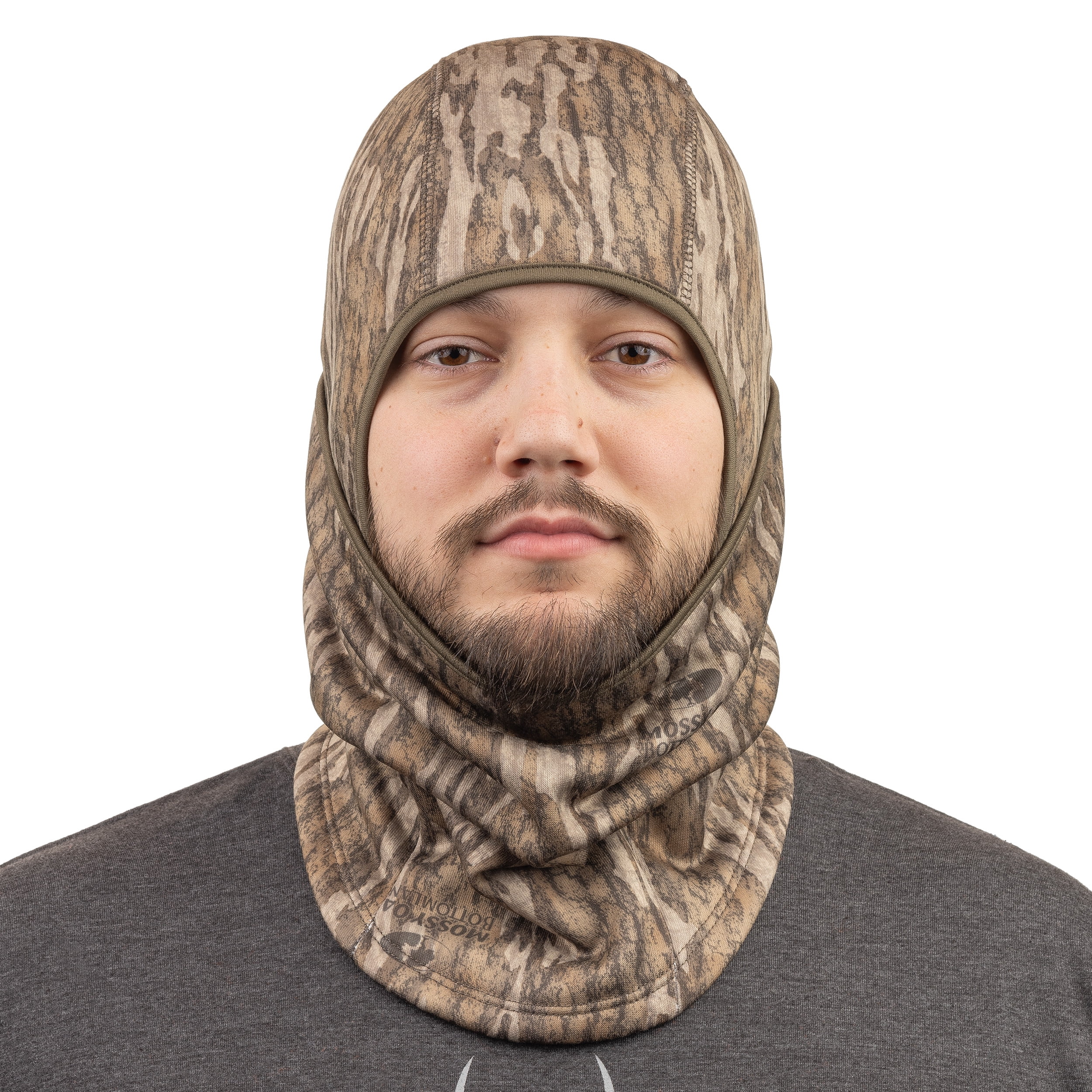 Huntworth Men's Renegade Midweight 4-in-1 Adjustable Balaclava – Mossy Oak Bottomland