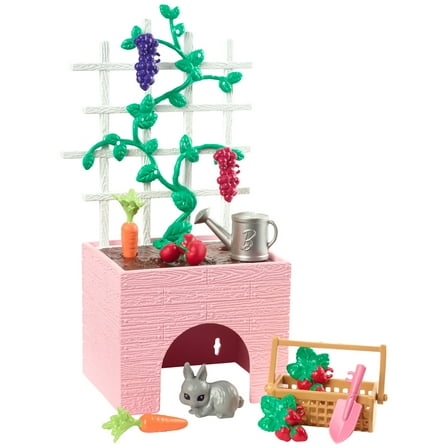 Barbie World Garden Playset with 12 Pieces Including Planter, & More [Walmart Exclusive]