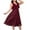 Red, variant on ZZwxWA Plus Size Womens V Neck Sequins Formal Dresses Empire Waist Sleeveless Midi Evening Party Dress for Wedding Gusets