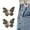 Black, variant on Detachable Butterfly Clips, Butterfly Waist Cinching Button, Reusable Pant Clips for Waist Tightener, for Loose Jeans Jackets Coats Shirts (8 PCS)