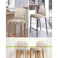 thumbnail image 5 of Vintage Botanical Bar Stool Covers Set of 2, Spring Floral Summer Botanical Rustic Stretch Washable Bar Chair Covers with Backs, Removable Pub Counter Height Chair Cover for Kitchen Dining Room Cafe, 5 of 7