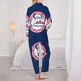 thumbnail image 3 of Pajamas for Women Sets, God Bless America Patriotic Star Lounge Sets Long Sleeve Button Down Night Shirts Sleepwear Pjs, 3 of 6