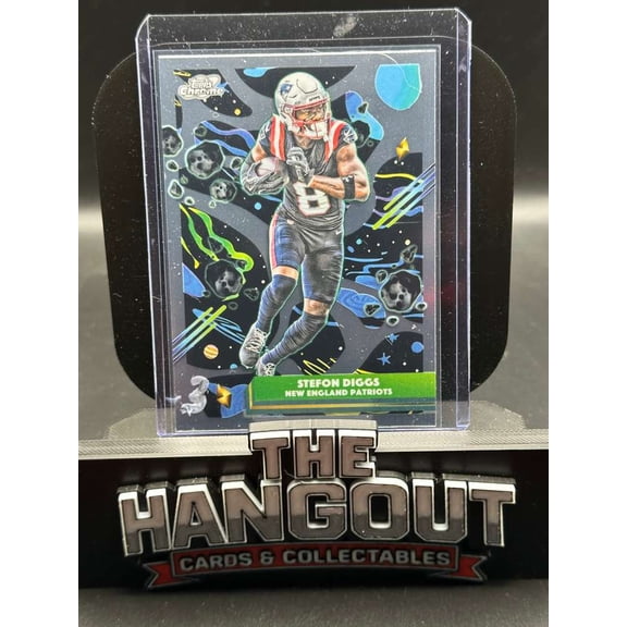 2025 Topps Chrome Cosmic Football Card 67 Stefon Diggs New England Patriots New England Patriots NFL Football Trading Card