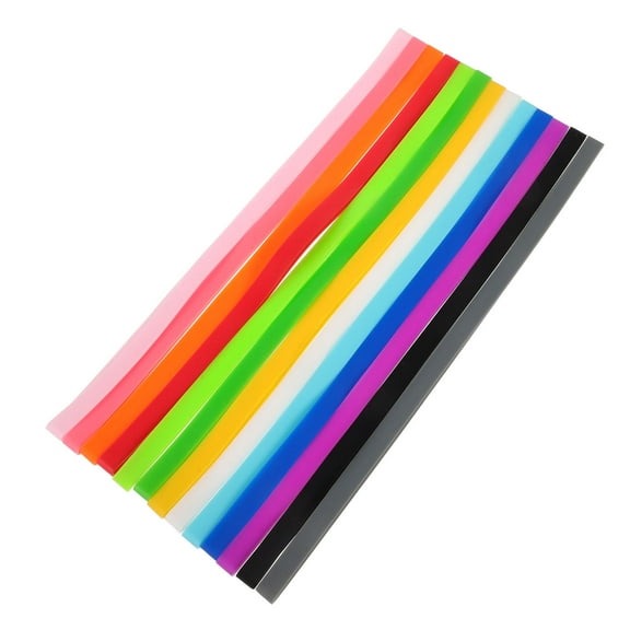LABRIMP 13Pcs Large Elastic Bands Silicone Towel Bands for Beach Chairs Windproof Assorted Color