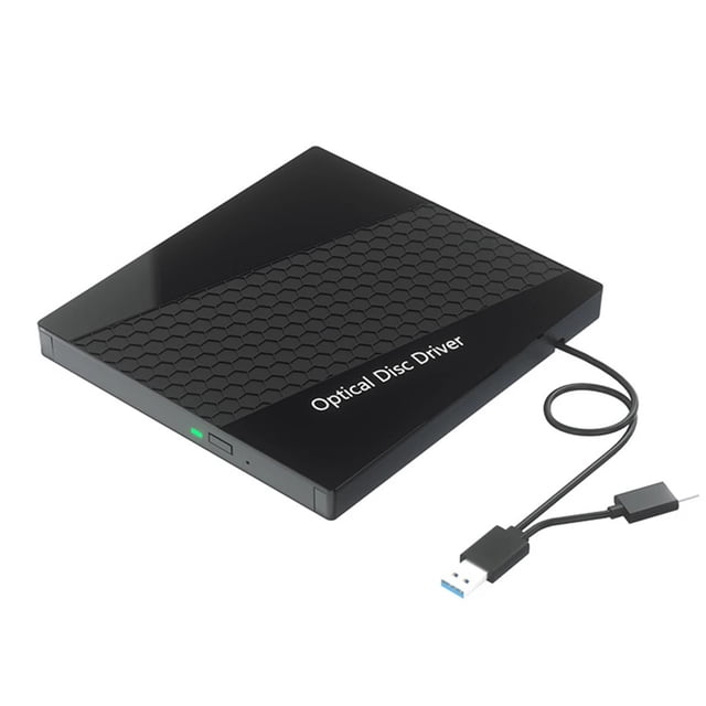 7 in 1 USB3.0 Type C External CD DVD RW Optical Drive Slim Burner Reader DVD Burner for Laptop PC ,Wide Compatibility