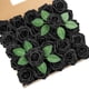 thumbnail image 1 of Rosas artificiales DuHouse, 25 unidades, espuma negra, tallos de 8 cm, 1 of 5