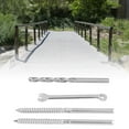 thumbnail image 4 of Deck Railing System, Swage Lag Screw Easy Installation Wide Use Rustproof 316 Stainless Steel  For Wooden Pole, 4 of 8