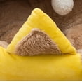 thumbnail image 3 of Tvtnvo Flower Shaped Winter Warm Plush Pet Bed Pet House Pet Tent Calming Donut Nest Anti Breathable Soft Washable Cozy Sleep for Small Pets and Dogs Suit Indoor Lounger Yellow 19.7 in, 3 of 4