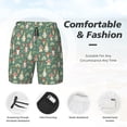 thumbnail image 3 of Fuzoiu Mushrooms Gnome Print Men's Swim Shorts,Quick-Dry Double-Layer Swim Trunks,Board Trunks,Beach Shorts Swimwear Bathing Suits-Medium, 3 of 6