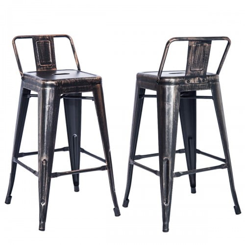 Kitchen Dining Stool Low Back Bar Chair, 32 Inch Bar Stools