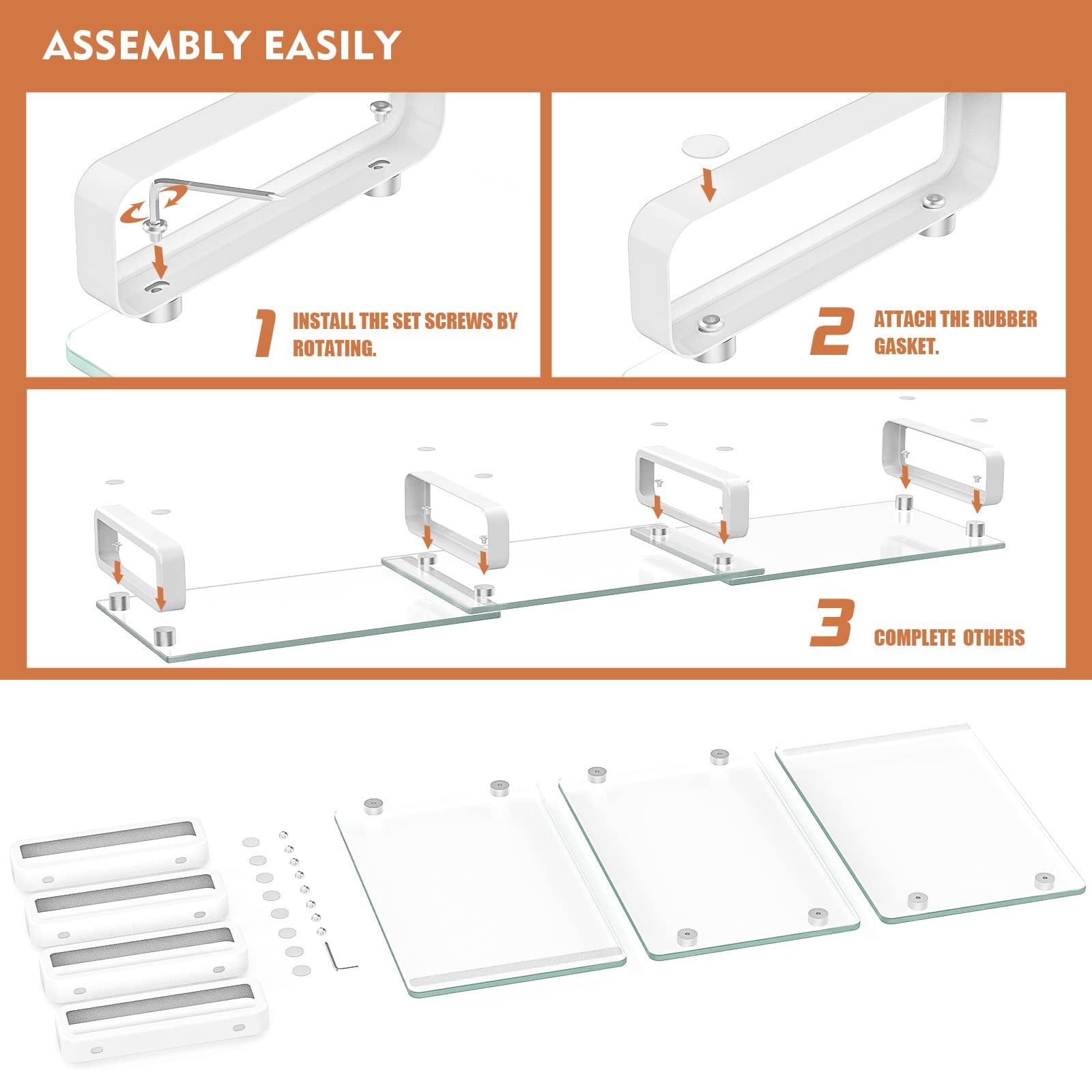 Dual Monitor Stand  Computer Desktop Organizer Riser For Pc Laptop Clear Hd02t-301