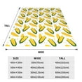 thumbnail image 2 of JUNZAN Corn On The Cob Print Flannel Fleece Blanket Throw Blanket for Bed,Sofa,Couch,Travel,Camping(40"x30" ), 2 of 5