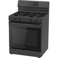 30" Gas Range with Steam Clean Black