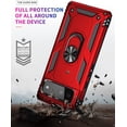 thumbnail image 6 of Designed for Google Pixel 6 Case with HD Screen Protectors, Military-Grade Metal Ring Holder Kickstand 15ft Drop Tested Shockproof Cover Case for Pixel 6 Red, 6 of 7