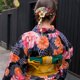 thumbnail image 3 of 1pc Women Japanese Kimono Sakura Tassel Kanzashi Hair Ornament Tie Band Clip, 3 of 4