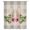 Pink LightGrey Beige, variant on Grey Plaid Easter Sheer Curtains 72 Inches Long, Checkered Spring Floral Rustic Light Filering Curtains, Breathable Simi Curtain Privacy Drapes for Living Room Bedroom Lightweight Window Treatment