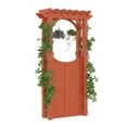 thumbnail image 3 of Wooden Garden Arbor with Gate and Trellis, Outdoor Arch Trellis for Climbing Plants and Plant Stand, Ideal for Yard and Garden Decoration, 3 of 7
