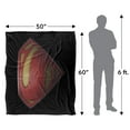 thumbnail image 5 of Superman Man of Steel Shield Officially Licensed Silky Touch Super Soft Throw Blanket 50' x 60', 5 of 6