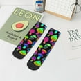 thumbnail image 7 of Pofeuu Bright Mushrooms Print 30cm Socks, Adult Running Hiking Socks for Youth and Adult, 7 of 7