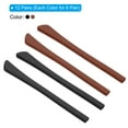 thumbnail image 3 of Uxcell Glasses End Tips Eyeglass Anti Slip Ear Sock Pieces Tube Sleeve Silicone Style 2, Black Brown 12 Pairs, 3 of 5