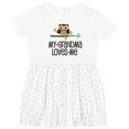 thumbnail image 3 of Inktastic Grandma Loves Me Girls Owl Girls Toddler Dress, 3 of 5