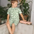 thumbnail image 4 of Fotbe Cute Frog Pijama Estampada de 2 Piezas para Niños – Ropa de Dormir de Manga Corta Cómoda para Niños y Niñas, Camiseta y Shorts de Algodón-Small, 4 of 6