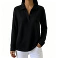 thumbnail image 5 of NominalSnug Sweatshirts for Women Long Sleeve Shirts V Neck Collared Loose Fit Pullover Tops, 5 of 8