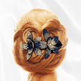 thumbnail image 4 of Nuevo clip de pico de pato con flores de diamantes de imitación, grande, coreano, elegante, para dama, elegante, pasador para el cabello, accesorios para el cabello, elegante clip para cola de moño pa, 4 of 4
