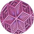 thumbnail image 1 of Ahgly Company Machine Washable Indoor Round Transitional Orchid Purple Area Rugs, 7' Round, 1 of 7