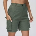 thumbnail image 4 of TQWQT Army Green Shorts Women Dressy Casual Bermuda Shorts 7 Inch Inseam High Waisted Trendy Summer 7 Inch Inseam Shorts with 6 Pockets Army Green XS, 4 of 9