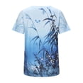 thumbnail image 4 of Pompotops T-Shirt Mode Décontracté Imprimé Col Rond Manches Courtes Ample pour Femmes, 4 of 7