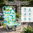 thumbnail image 5 of Ktaxon Backpack Beach Chair, 5-Position Protable  Beach Chair, Light-Weight Foldable Camping Chair with Back Storage Bag & Cooler Pouch and Side Bags for Beach Poolside (Low, Lemon), 5 of 10