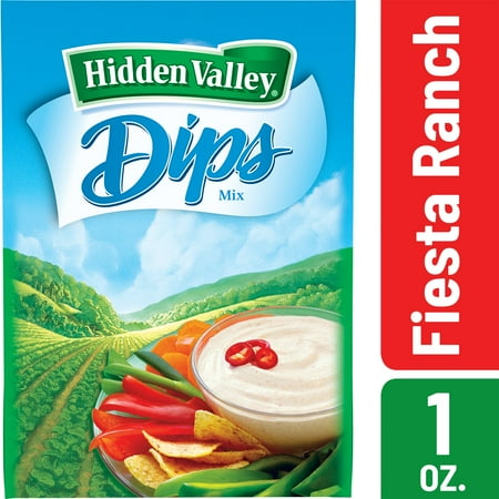 - (4 Pack) Hidden Valley Fiesta Ranch Dips Mix, Gluten Free - 1 Packet